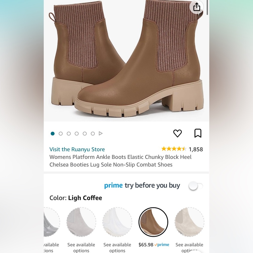 VIRAL Amazon “Chelsea Booties.” - Picture 3 of 5